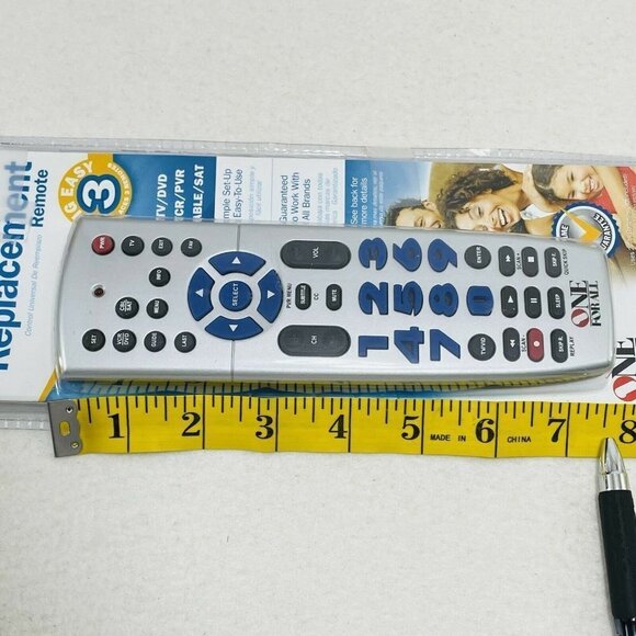 One For All Universal Brand Replacement Remote Big Number Button Tv DVD Urc3220 - Picture 8 of 8